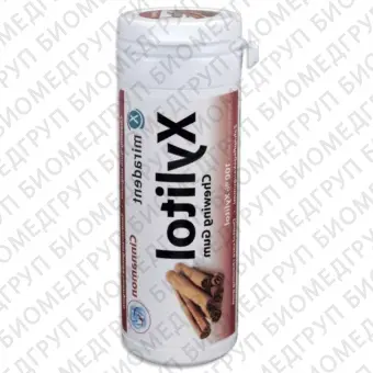 Miradent Xylitol Chewing Gum Cinnamon жев.рез. со вкусом корицы, 30 шт/ 30 г