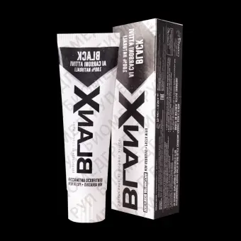 Зубная паста Blanx Black Charcoal с углем, отбеливающая, 75 мл.