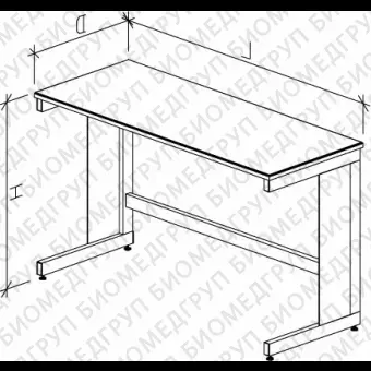 Стол лабораторный высокий, 1500х750х900, столешница Durcon