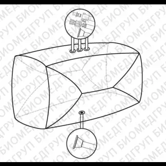 Мешки для сбора, хранения и транспортировки культуральной жидкости 3D Productainer BPCs, 200 литров, материал ASI 26/77, 4 порта, Thermo FS, SS00170I