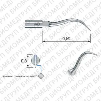 G4  насадка к скейлерам Varios для удаления зубного камня для NSK/Satelec