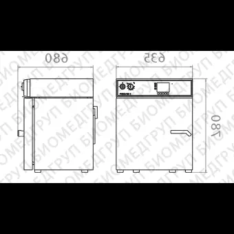 Камера испытательная тепло, 5 выше комн....300С, M53, 53 л, Binder, 90100201