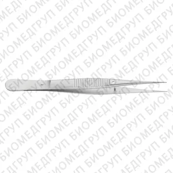 BD302R  пинцет анатомический, прямой, тонкий, длина 105 мм