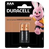 Батарейка Duracell Basic AAA (LR03) алкалиновая, 2BL, 2 шт