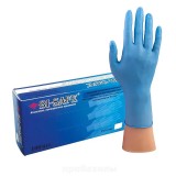 BI SAFE, Перчатки нитриловые, смотровые, голубые, 50 пар