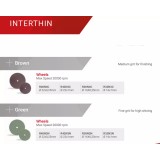 Полир INTERTHIN универсальный для обработки золота, акрила и керамики, 1шт. Reddish Stone (R42N3C 22 мм х 1 мм Коричневый Колесо)